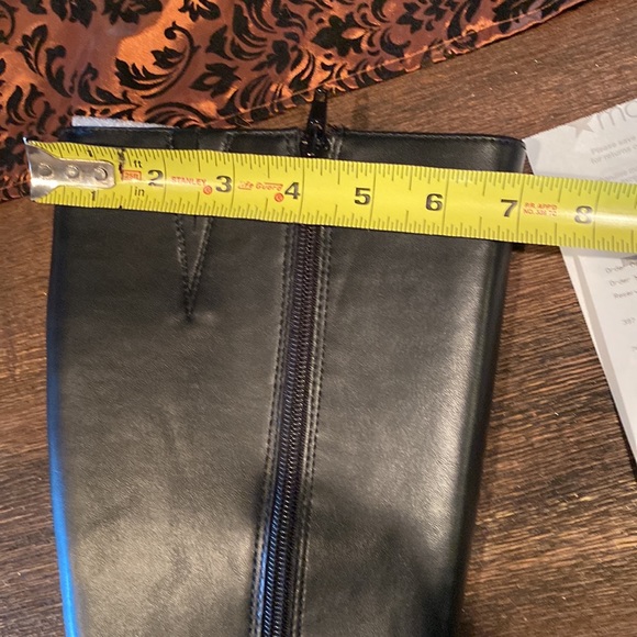 Macy’s Wild Pair Daytona Black Knee-High Zip Up Boots Size 7M - Picture 9 of 16